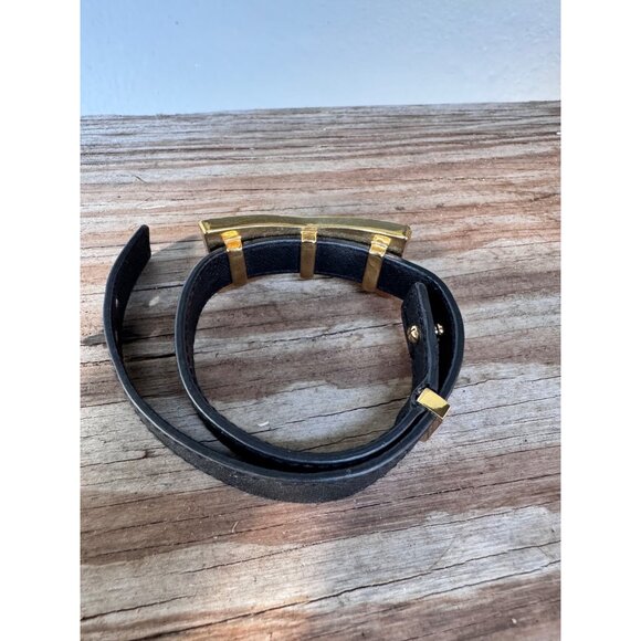 Kate Spade New York Black & Gold Bow Wrap Bracelet With Rhinestone Details - Picture 6 of 7